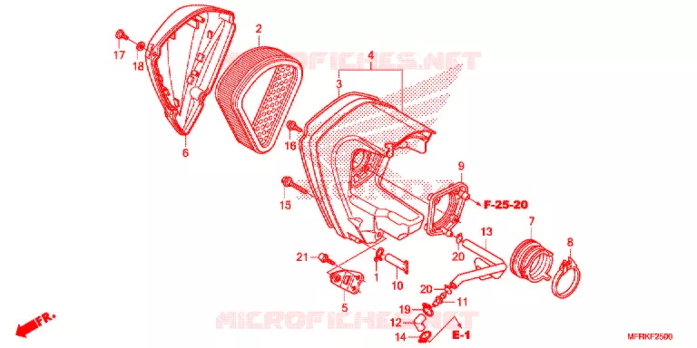 FILTRE A AIR Honda MOTO 1300 VT 2021  VT1300CXAL