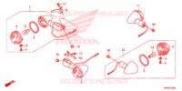CLIGNOTANT pour Honda VT 1300 C FURY BLUE de 2021