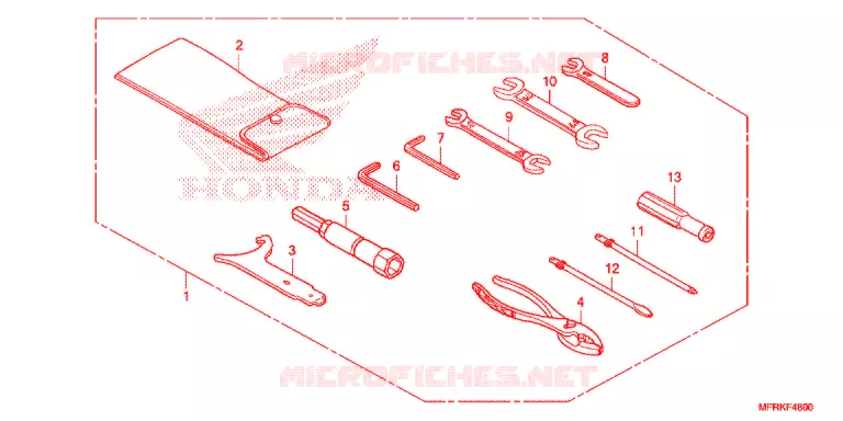 OUTIL Honda MOTO 1300 VT 2021  VT1300CXL