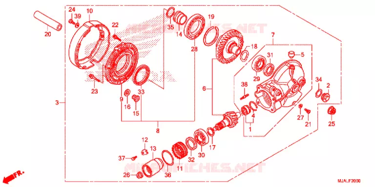 COUPLE CONIQUE Honda MOTO 750 SHADOW 2021  VT750C2BL