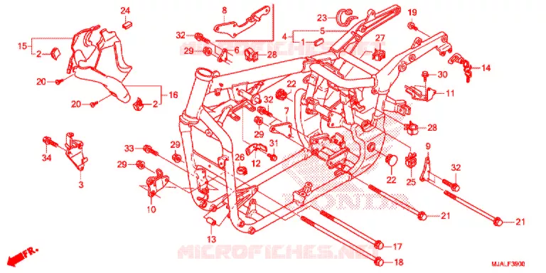 CADRE Honda MOTO 750 SHADOW 2021  VT750CL
