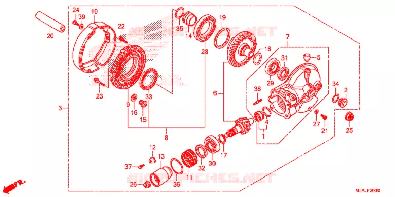 COUPLE CONIQUE Honda MOTO 750 SHADOW 2021  VT750CL