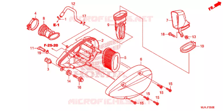 FILTRE A AIR Honda MOTO 750 SHADOW 2021  VT750CSL