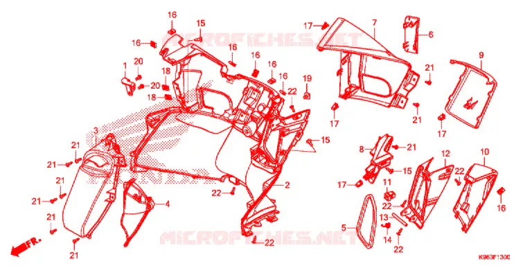 PROTEGE JAMBES Honda SCOOTER 125 PCX 2021  WW125L