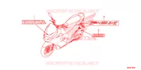 AUTOCOLLANTS pour Honda PCX 125 de 2020