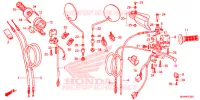 LEVIER DE GUIDON   CABLE   COMMODO pour Honda XR 650 L de 2020