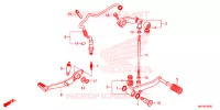 PEDALE pour Honda CB 500 F ABS de 2020