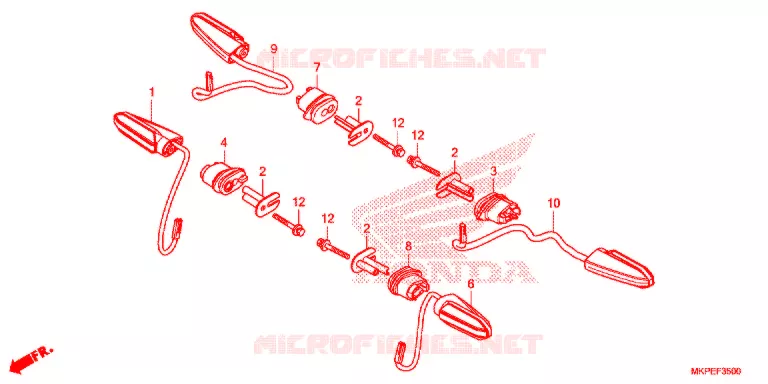 CLIGNOTANT Honda MOTO 500 CB 2020  CB500FAL