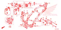 CADRE pour Honda CLICK 125 I RACING de 2014