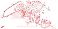 COUVERCLE GAUCHE pour Honda CLICK 125 I RACING de 2014