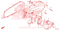 COUVERCLE GAUCHE pour Honda CLICK 125 I Idling Stop Casted Wheels de 2014