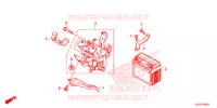 BATTERIE pour Honda CLICK 125 I TUNE UP de 2014