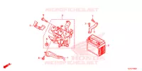 BATTERIE pour Honda CLICK 125 I TUNE UP de 2014