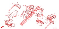 GARDE BOUE ARRIERE pour Honda ADV 150 ABS de 2021