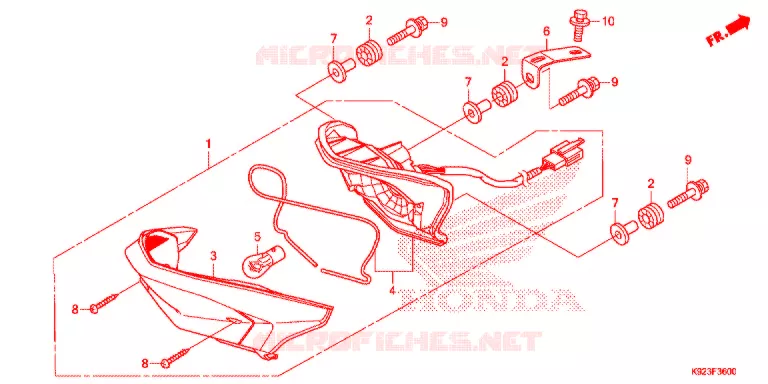 FEU ARRIERE Honda MOTO 110 WAVE 2017  AFS1102SPH