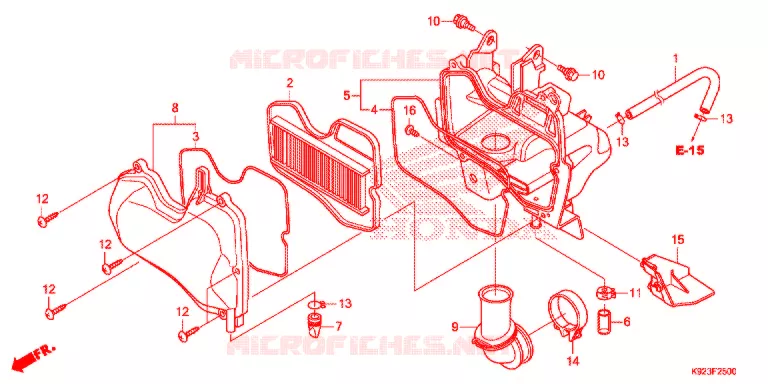 FILTRE A AIR Honda MOTO 110 WAVE 2017  AFS1102SPH