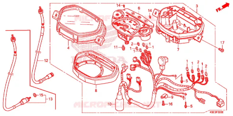 COMPTEUR Honda MOTO 110 WAVE 2018  AFS110SPJ