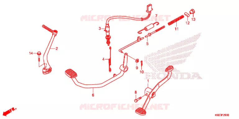 PEDALE Honda MOTO 110 WAVE 2021  AFS110SPK