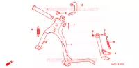 BEQUILLE pour Honda BIZ 125 ARRANQUE ELÉCTRICO de 2010