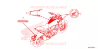 AUTOCOLLANTS pour Honda CB 1000 R ABS de 2020