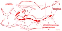AUTOCOLLANTS (J) pour Honda CB 1300 SUPER BOL DOR SP de 2019