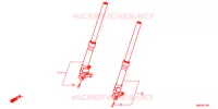 FOURCHE (CB1300SSP) pour Honda CB 1300 SUPER BOL DOR SP de 2019