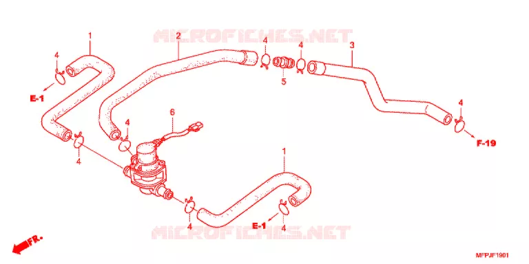 VALVE DE COMMANDE D'INJECTION D'AIR Honda MOTO 1300 CB 2019  CB1300SSPK