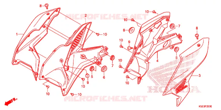 OUIES DE RADIATEUR Honda MOTO 125 CBF 2019  CBF125SJ