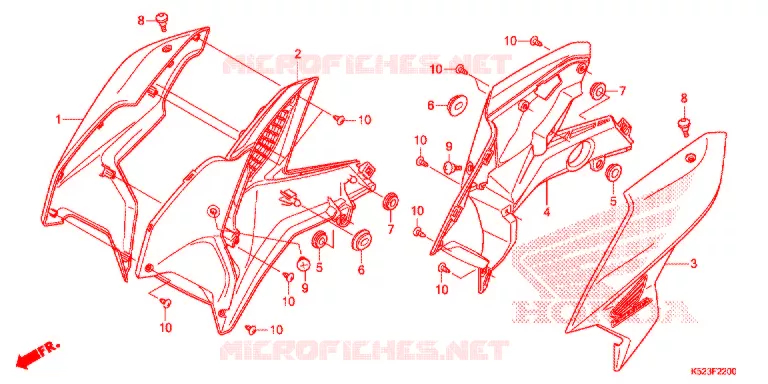 OUIES DE RADIATEUR Honda MOTO 125 CBF 2018  CBF125SJ