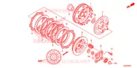 EMBRAYAGE (2) (F.C.C.) pour Honda CB 125 TWISTER 4LA de 2018