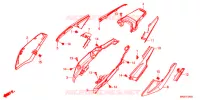 COUVERCLES LATERAUX (1) pour Honda AFRICA TWIN 1100 de 2021