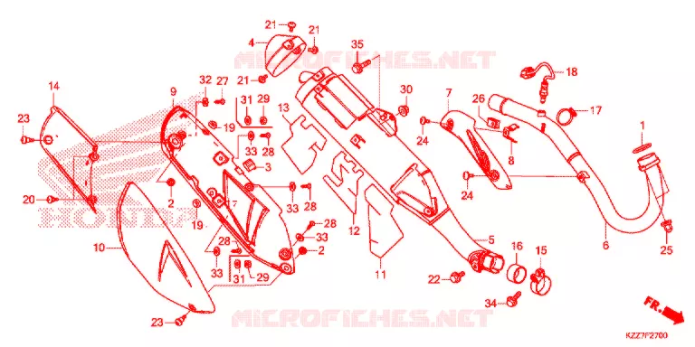 SILENCIEUX D'ECHAPPEMENT Honda MOTO 250 CRF 2020  CRF250LAL