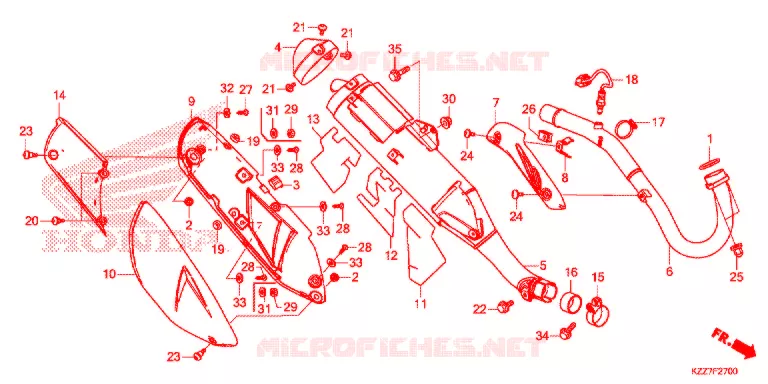 SILENCIEUX D'ECHAPPEMENT Honda MOTO 250 CRF 2020  CRF250RLAL