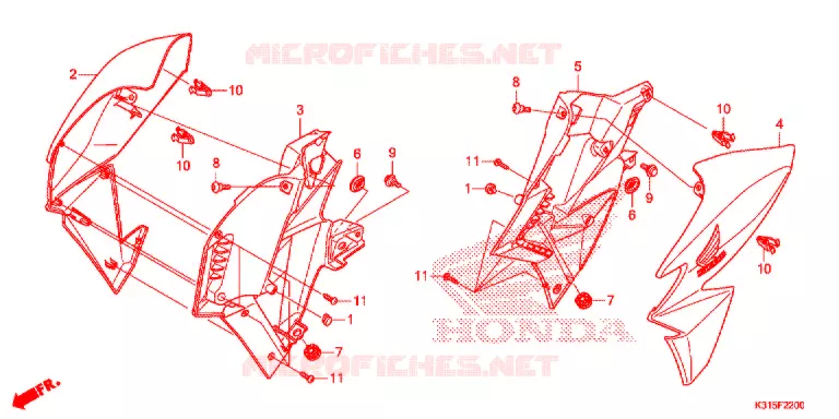 OUIES DE RADIATEUR Honda MOTO 250 CB 2018  MC250WJ