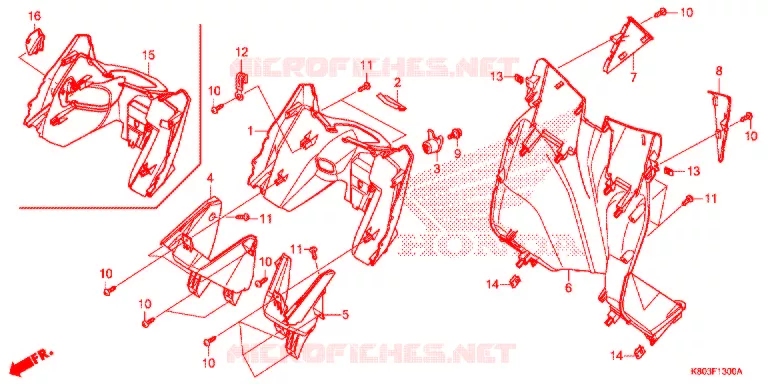 PROTEGE JAMBES Honda SCOOTER 125 ELITE 2018  NSC1255SHH