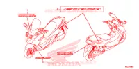 AUTOCOLLANTS pour Honda FORZA 250 ABS de 2018