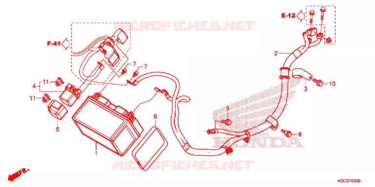 BATTERIE Honda SCOOTER 250 FORZA 2019  NSS250AL