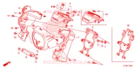COUVERCLE PHARE / COUVERCLE FOURCHE AVANT pour Honda NAVI 110 de 2016