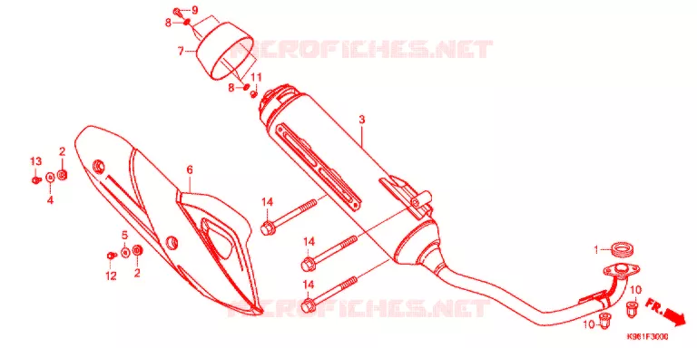 SILENCIEUX D'ECHAPPEMENT Honda SCOOTER 125 PCX 2020  WW125L