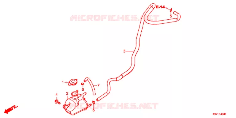VASE D'EXPANSION Honda SCOOTER 150 PCX 2020  WW150AL