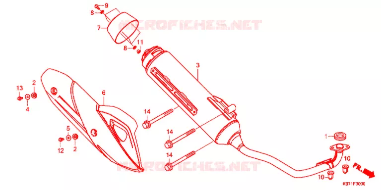 SILENCIEUX D'ECHAPPEMENT Honda SCOOTER 150 PCX 2020  WW150L