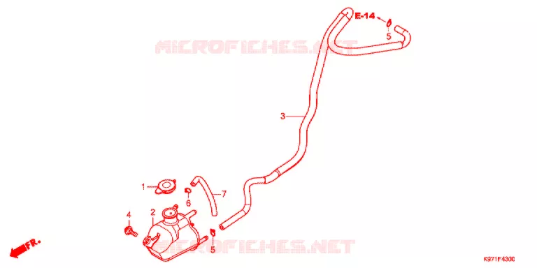 VASE D'EXPANSION Honda SCOOTER 150 PCX 2020  WW150L