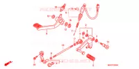 PEDALE pour Honda DEAUVILLE 700 ABS de 2007