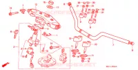 GUIDON   TE DE FOURCHE pour Honda BIG ONE 1000 de 1995