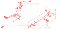 PEDALE pour Honda BIG ONE 1000 de 1995