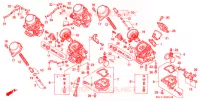 CARBURATEUR (PIECES CONSTITUTIVES) pour Honda BIG ONE 1000 de 1995