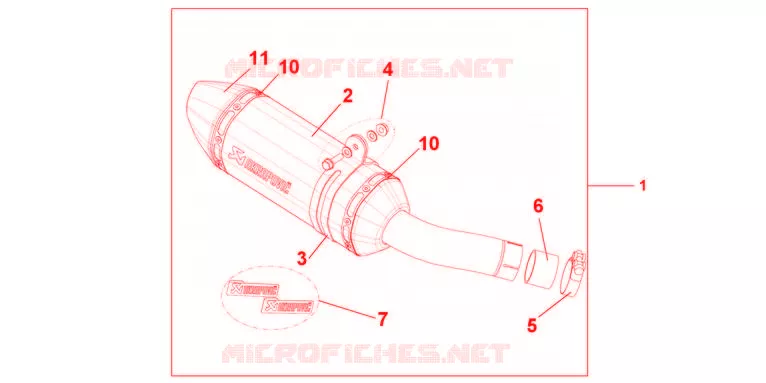 SILENCIEUX TITANE Honda MOTO 600 HORNET 2011  CB600FAB