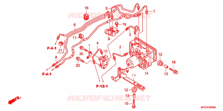 MODULATEUR ABS Honda MOTO 600 HORNET 2011  CB600FAB