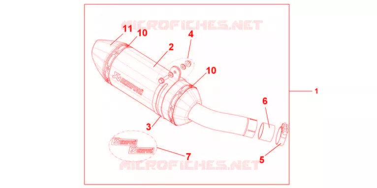 SILENCIEUX TITANE Honda MOTO 600 HORNET 2011  CB600FAB