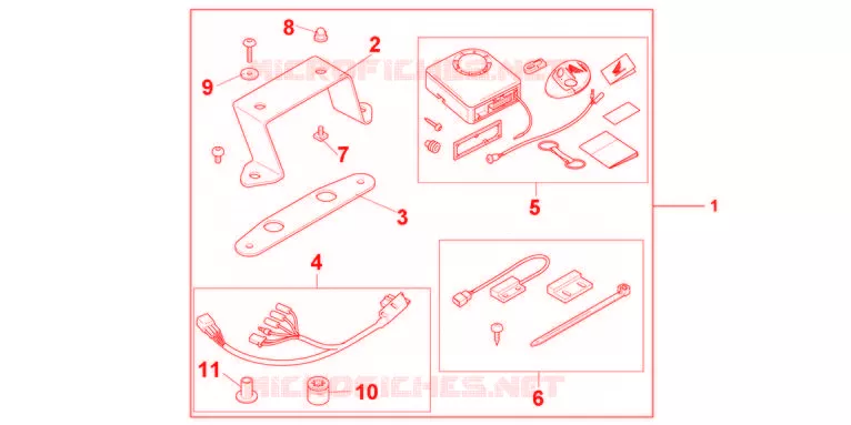 ALARME Honda MOTO 600 HORNET 2011  CB600FAB